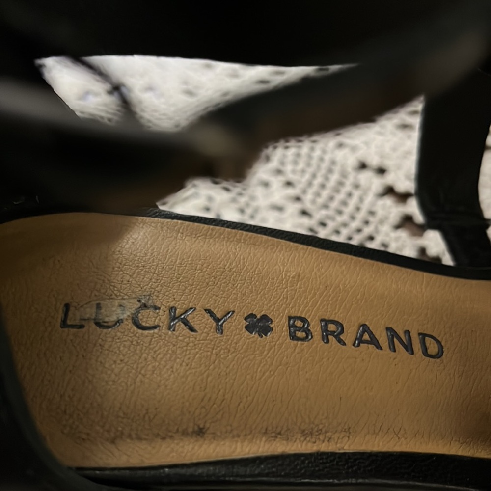 Lucky Brand Sandals Black Size 7 Medium - Picture 8 of 9